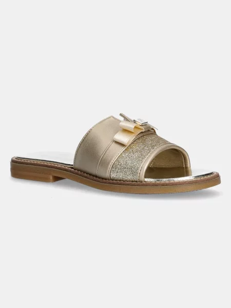 Dječje natikače Tommy Hilfiger zlatna