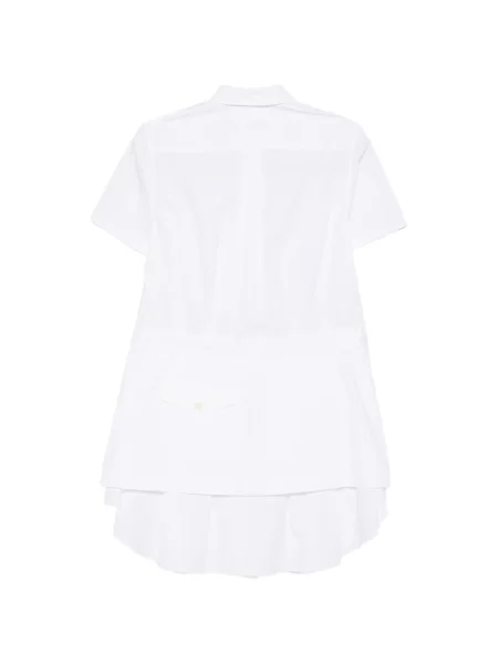 Scurt rochie mini Noir Kei Ninomiya alb