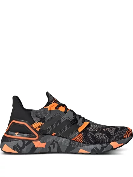 Pruhované trekkingové lněné tenisky Adidas UltraBoost šedé