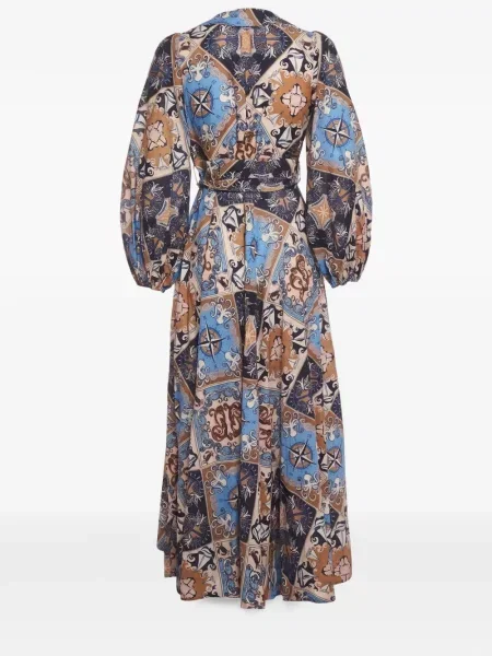 Rochie midi Zimmermann plic albastru