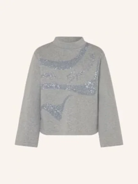 Sportalm Bluza Z Cekinami grau szara
