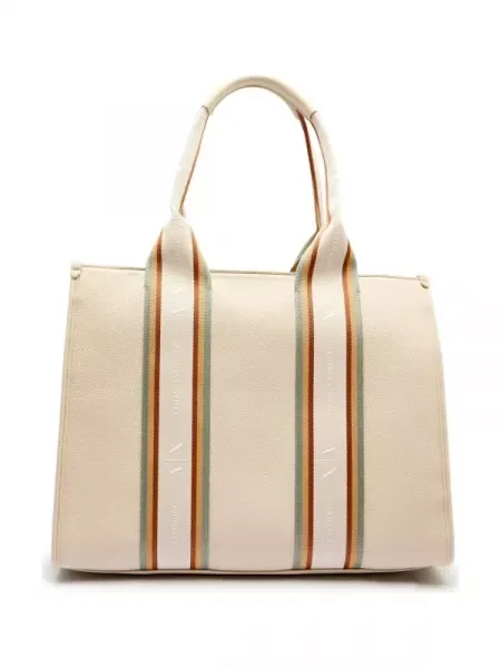 Armani Exchange Geantă shopper bej