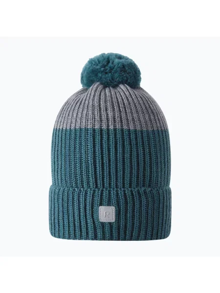 Gyerek téli sapka Reima Pilke dark teal. Méret: cm kék
