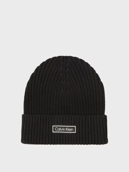 Шапка Calvin Klein чанки черная
