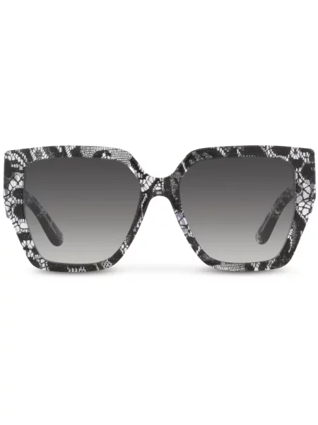 Ochelari de soare Dolce & Gabbana Eyewear cu imagine din dantelă negru