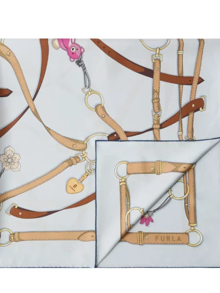 Fular Furla albastru