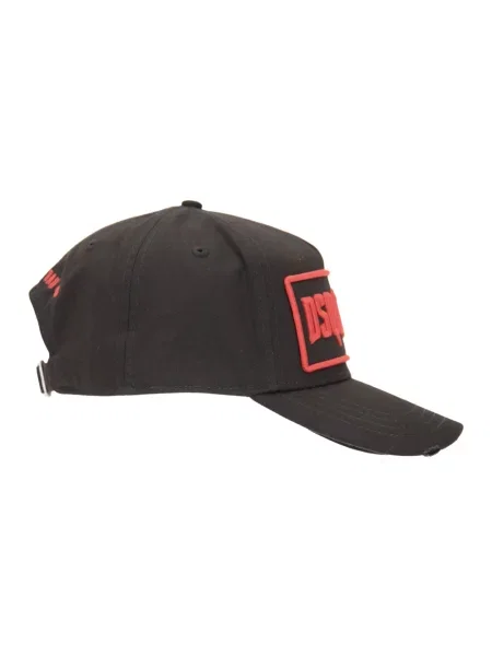 Czapka z daszkiem Dsquared2 z logo czarna