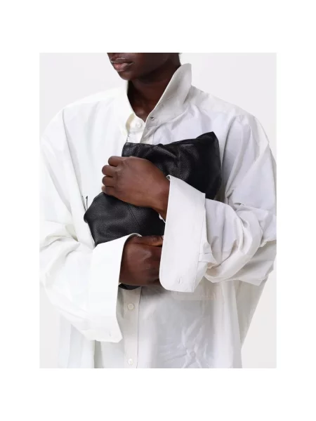Maison Margiela torebka skórzana Japanese Draped Mini czarny