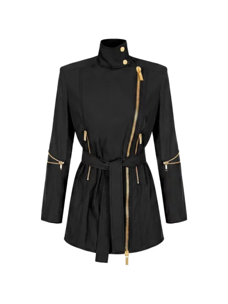 Tafta geacă Elisabetta Franchi negru