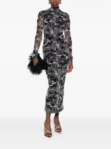 Миди рокля Blumarine черно