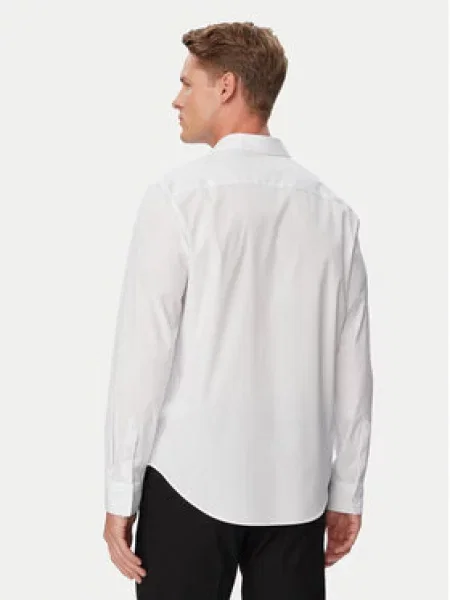 Calvin Klein košeľa pánska s bavlnou biela