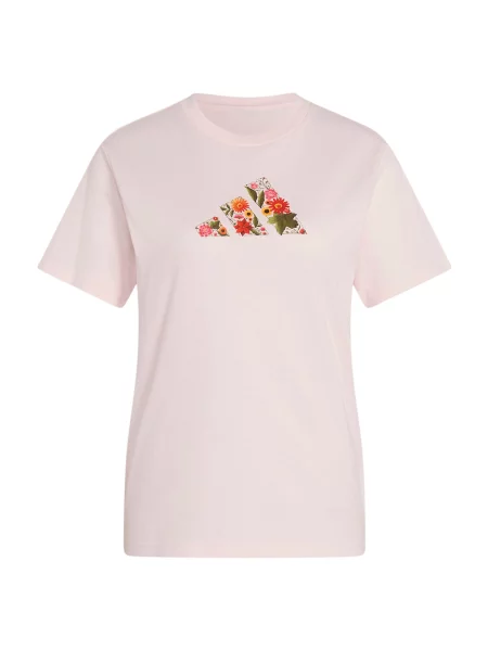 ADIDAS SPORTSWEAR Tricou funcțional Floral galben închis / oliv / roz roșu