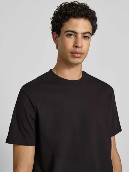 T-shirt o kroju oversized z czystej Bawełny Marc O'polo Denim czarna