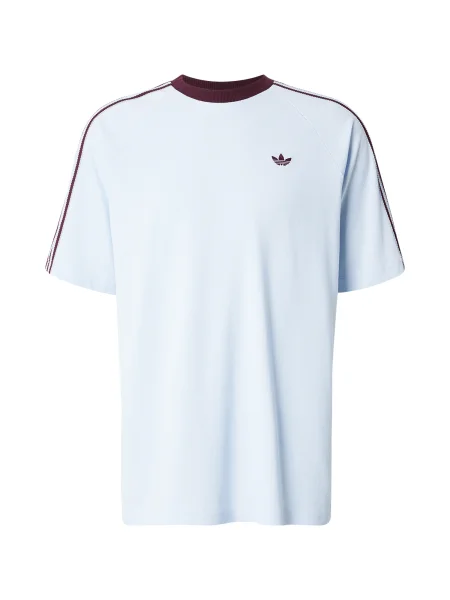 ADIDAS ORIGINALS Tricou BRITCORE albastru deschis / bordeaux roșu