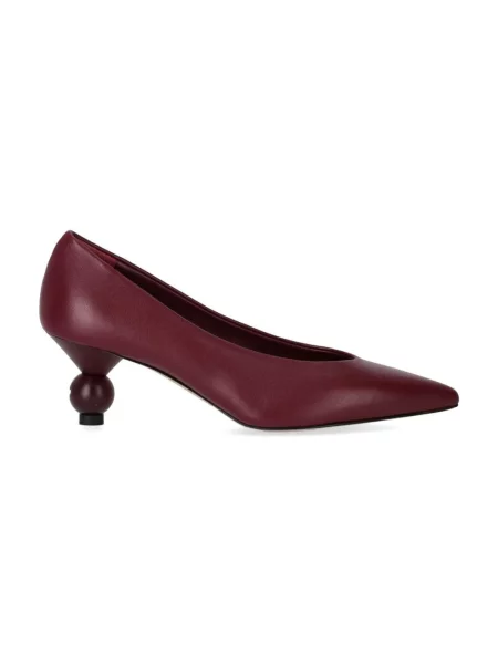 Czółenka Weekend Max Mara skórzana brązowa