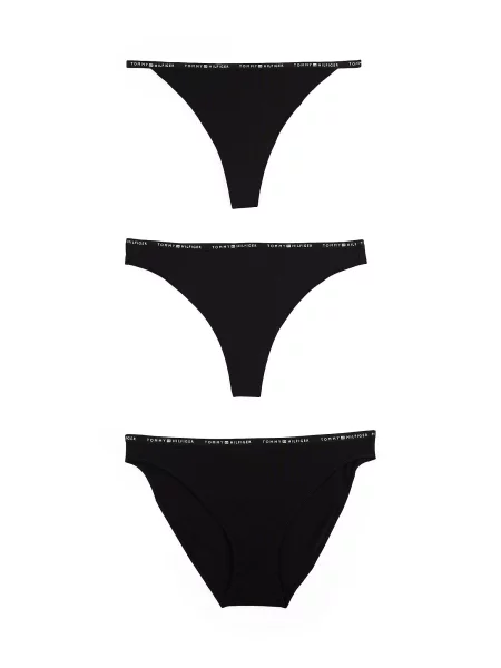 Tommy Hilfiger Underwear Tanga negru alb