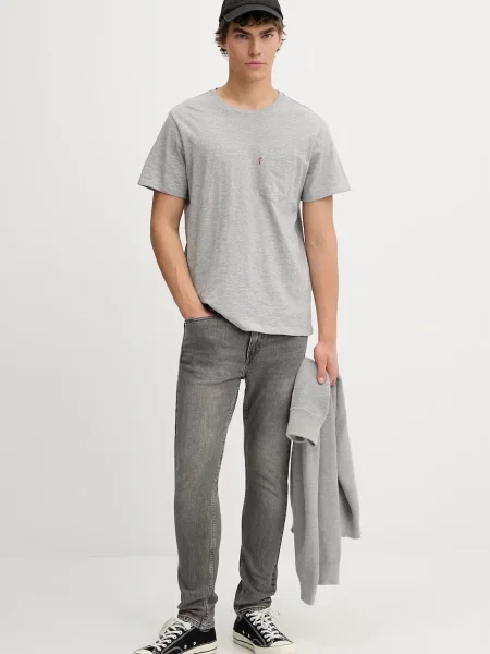 Tričko Levi's SS CLASSIC POCKET sivá