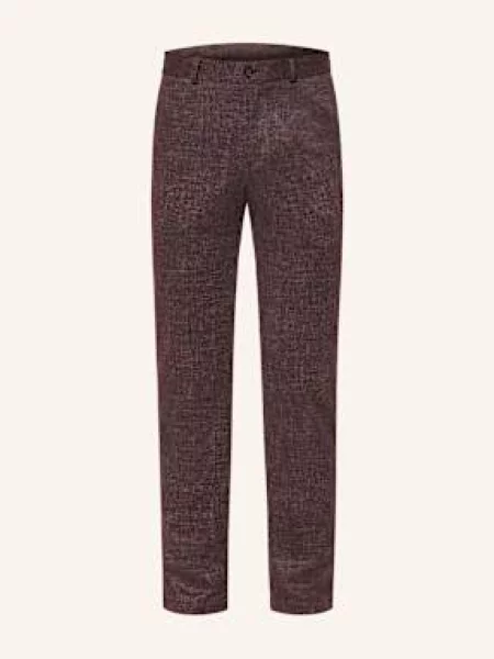 Paul Oblekové Kalhoty Extra Slim Fit bordeaux