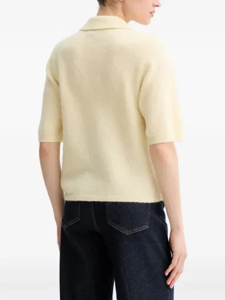 Tricou polo Gestuz galben