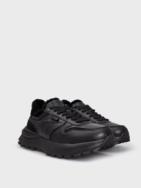 Кожаные кроссовки Prpy черные