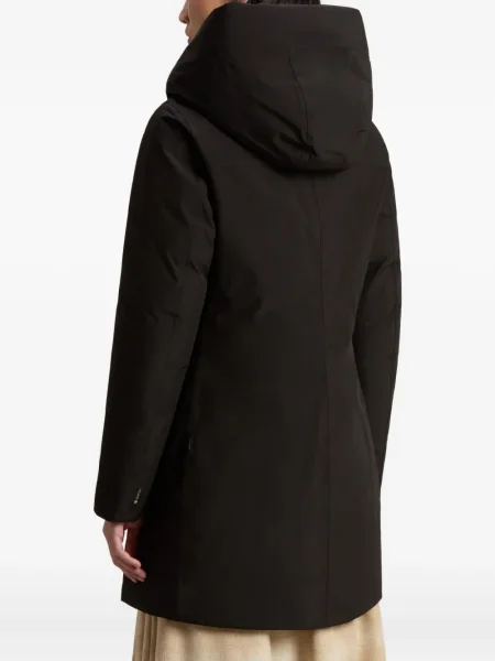 Geacă parka Woolrich cu glugă negru