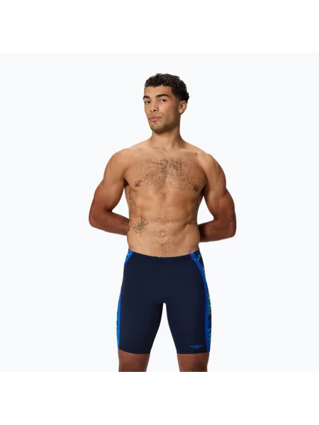 Мъжки шорти за плуване тип клин Speedo Hyper Boom splice peacoat/deep sapphire синьо