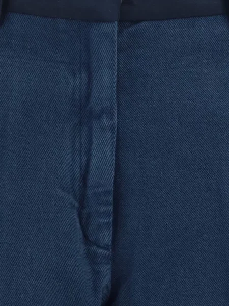 Cu centură pantaloni Forte_forte albastru