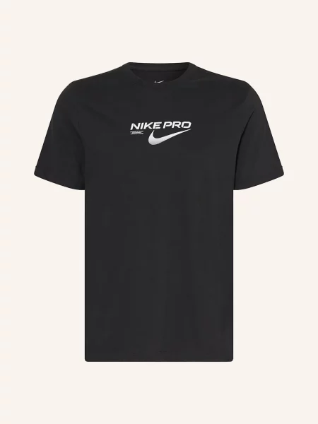 Nike T-Shirt Pro Training schwarz biała