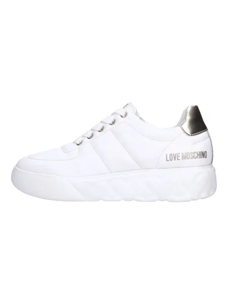 Sneakersy Love Moschino skórzane białe