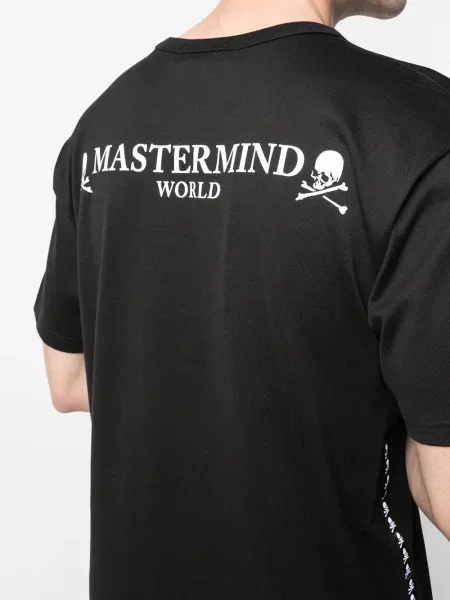 Tricou Mastermind World cu decolteu în U negru