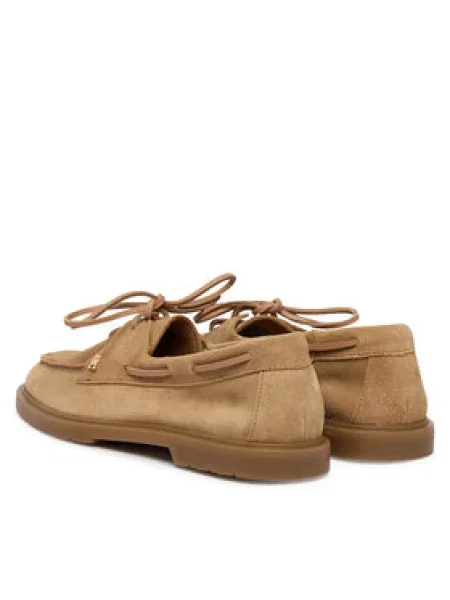 Tommy Hilfiger Poltopánky Light Suede Boat Shoe hnedá