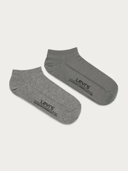 Levi's Къси чорапи 2 бройки сиво