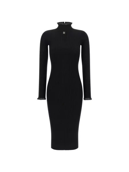 Rochie Elisabetta Franchi tricotate cu autograf negru