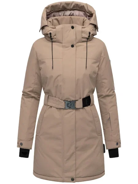 NAVAHOO Palton de iarnă Frostkuss taupe gri