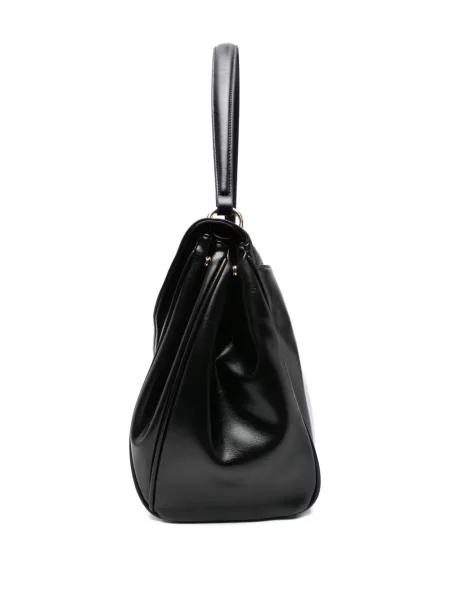 Geantă shopper Twinset cu autograf negru
