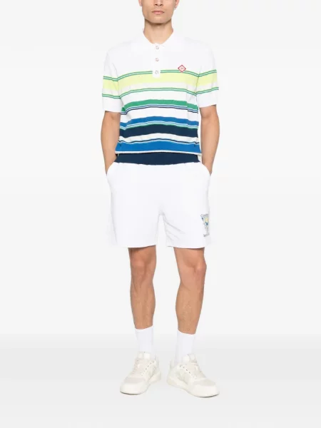 Polo Casablanca cu dungi alb