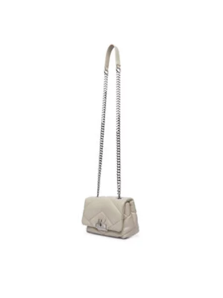 Armani Exchange crossbody torbica iz umetnega usnja bež