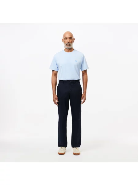 Lacoste Spodnie Straight Fit granatowy