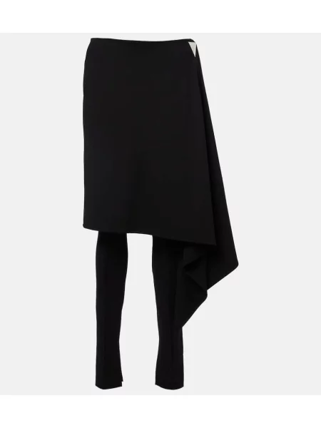 Pantaloni The Attico drapate negru