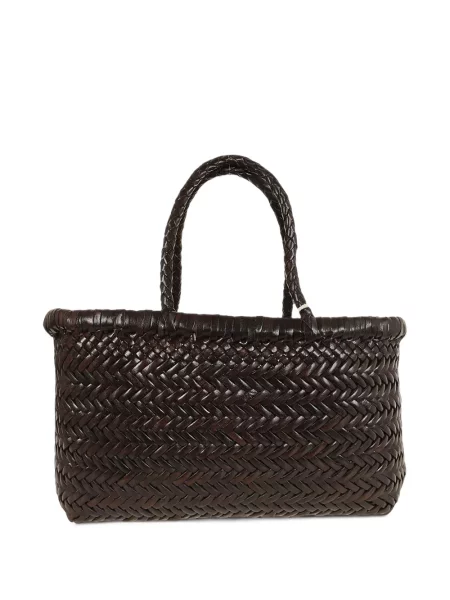 Geantă shopper Dragon din piele fără toc maro