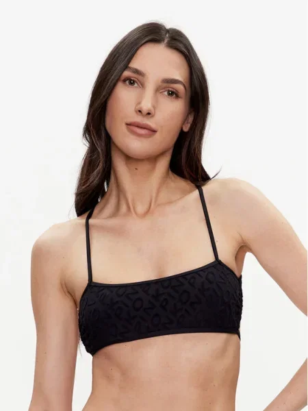 Pinko Bikini partea de sus Fuga negru
