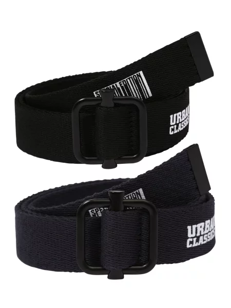 Urban Classics Curea negru / alb / bleumarin