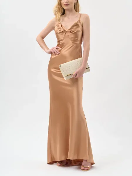 Платье Elisabetta Franchi бежевое