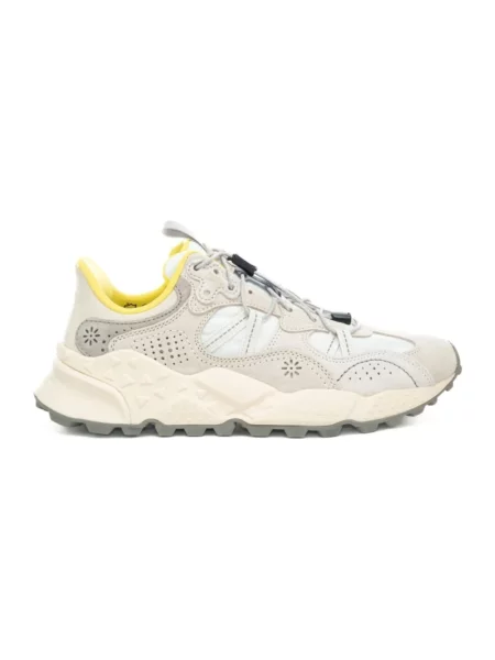 Sneakersy Flower Mountain zamszowe w kwiatki białe