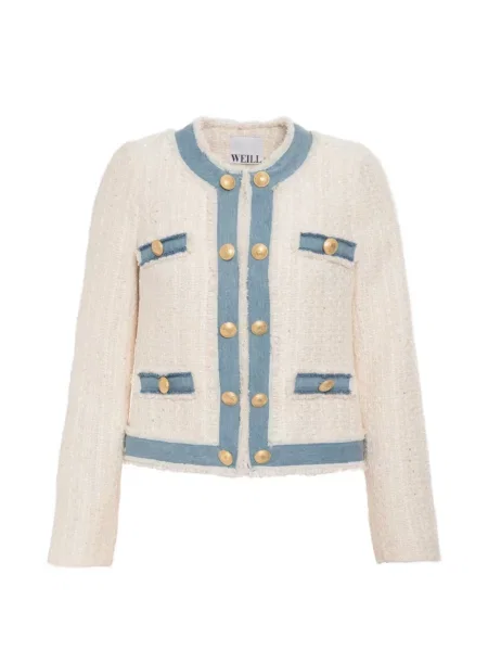 Kurtka jeansowa Weill Paris tweedowa