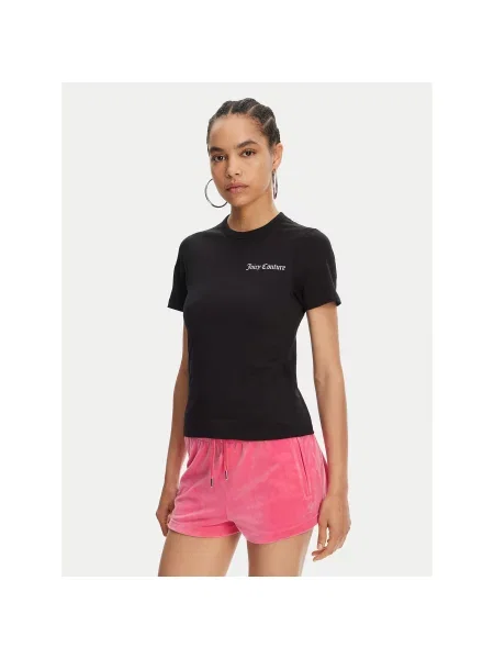 Juicy Couture Majica La Beach Regular Fit črna