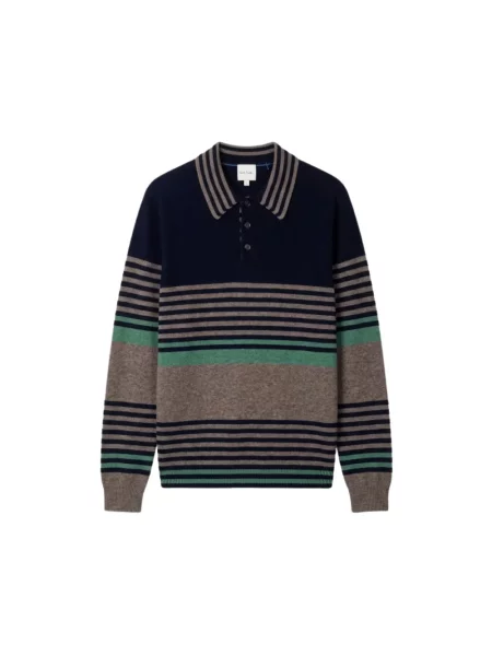 Prugasta s ovratnikom polo majica Paul Smith plava