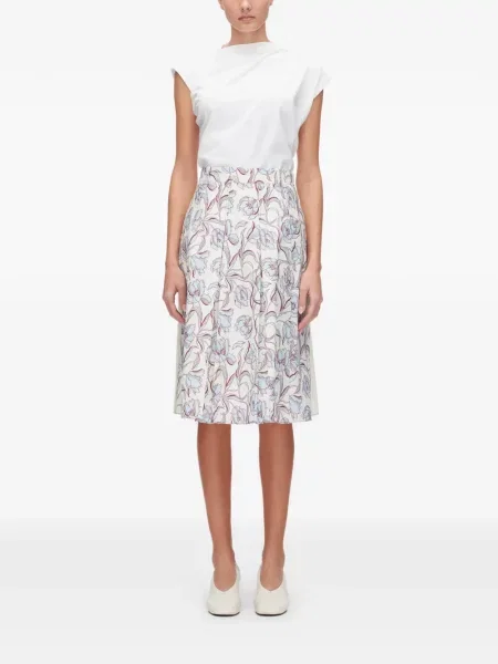Fustă midi 3.1 Phillip Lim cu model floral cu imagine
