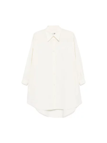 Sukienka koszulowa Mm6 Maison Margiela biała