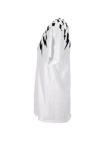 Tricou Neil Barrett cu imagine alb